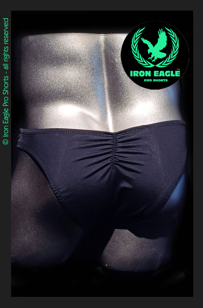 Pro Classic Physique Briefs - 1.5'' Black Italian Lycra