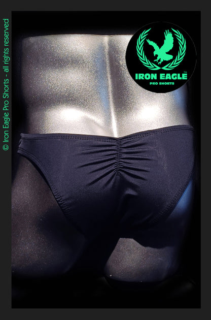 Pro Classic Physique Briefs - 1.5'' Black Italian Lycra