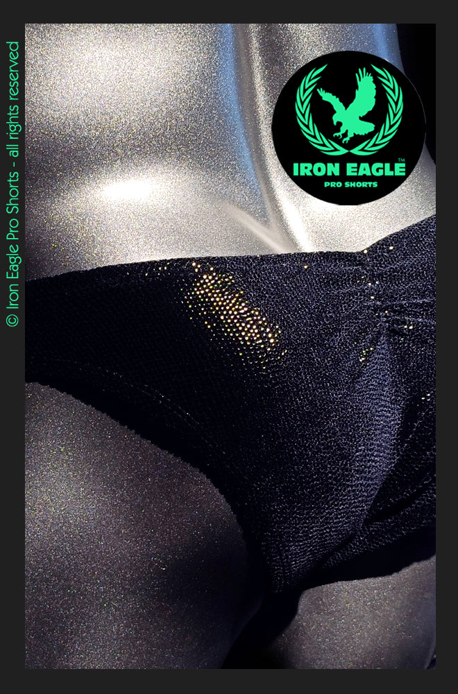 Pro Classic Physique Briefs - 1.5'' Black Lizard Skin Velvet