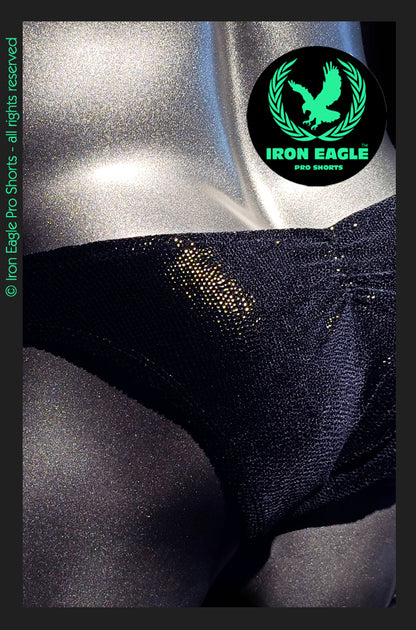 Pro Classic Physique Briefs - 1.5'' Black Lizard Skin Velvet