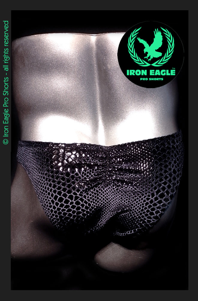Pro Classic Physique Briefs - 1.5'' Mamba Snakeskin Velvet