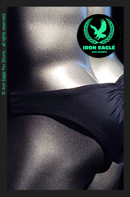 Pro Classic Physique Briefs - 1.5'' Black Italian Lycra